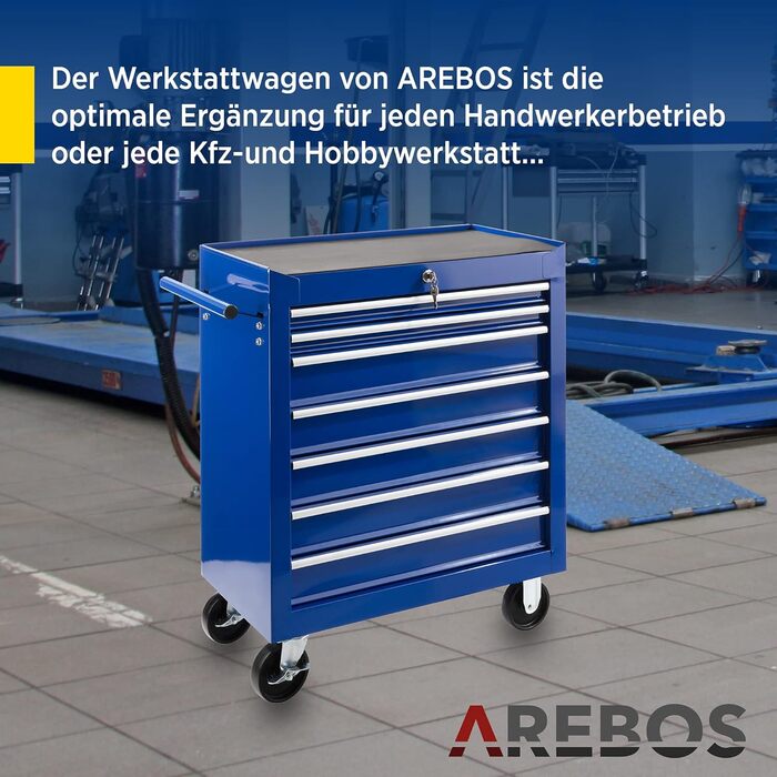 Arebos 7-Drawer Tool Wagon