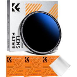 Фільтр ND K&F Concept Nano K-Serie 58mm, регульований сірий фільтр ND2-ND2000 (1-11 ступенів)