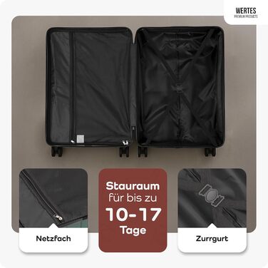 Чемодан великий 100L з TSA замком, жорсткий корпус, подвійні колеса, валіза на колесах (77см, теракотовий)