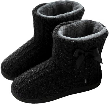 Тапочки домашні жіночі з плюшевою підкладкою, білі, з неслизькою підошвою (35/36 EU)