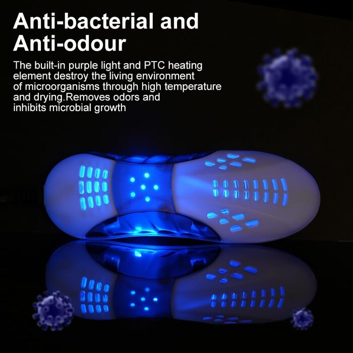 Електричний сушильник для взуття Flintronic - сушильник для черевиків, рукавиць, шкарпеток (білий)