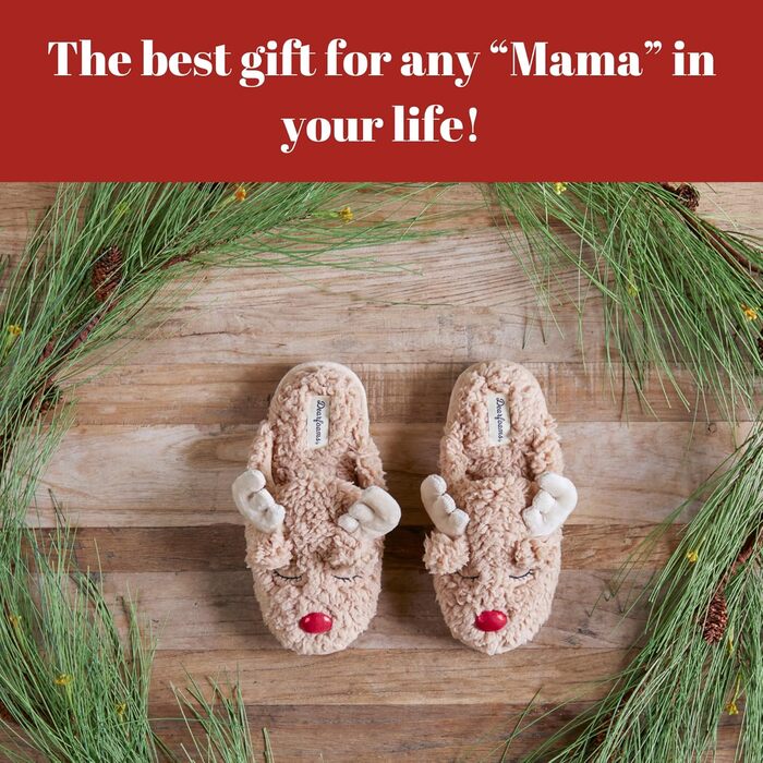 Тапочки-халати Dearfoams Unisex з оленем - святковий новорічний стиль X-Large