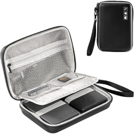 Захисний кейс ProCase для зовнішніх жорстких дисків Canvio Basics, WD Elements, My Passport, Seagate Backup Plus Slim (1/2/3/4TB) - чорний