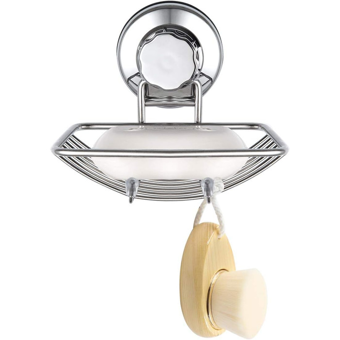 Тримач для мила з присосками SANNO, нержавіюча сталь, для ванної кімнати та кухні