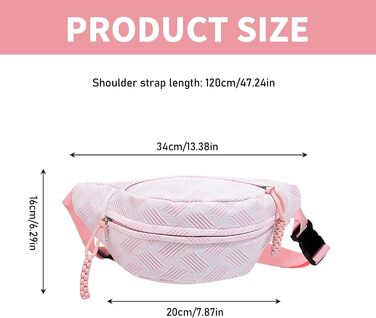 Жіноча поясна сумка-кросбоді з корду, зеленого кольору. Регульований плечовий ремінь, модна та зручна для повсякденного носіння та спорту.