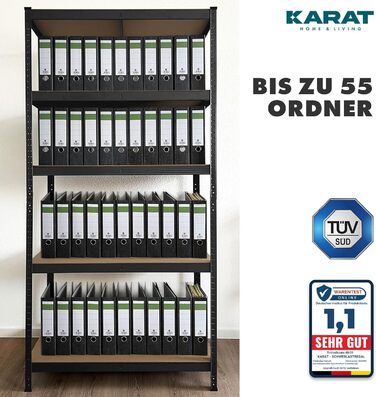 KARAT Heavy-Duty Shelving Unit, 2-Piece Set