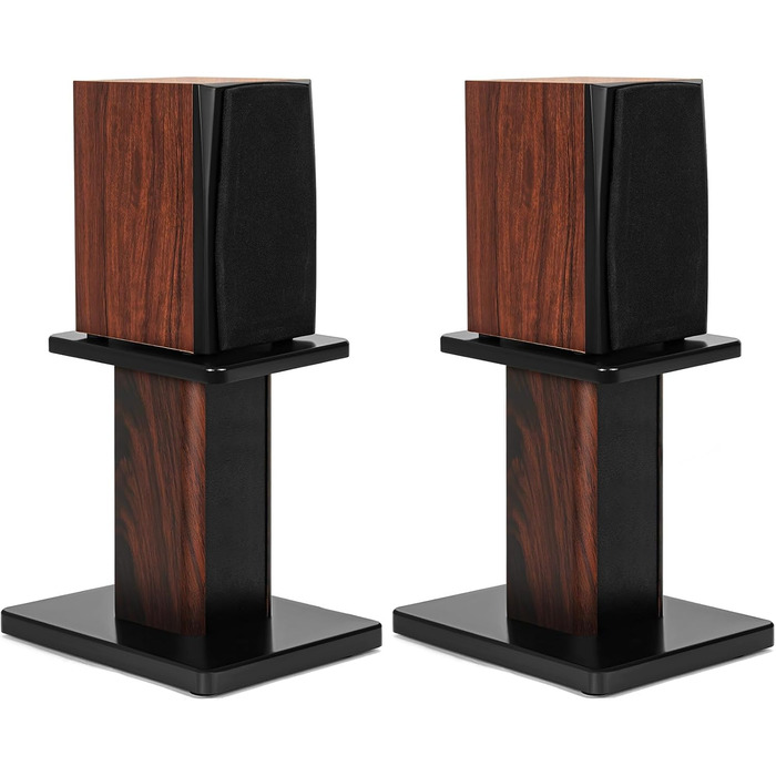 Підставки для акустики 30 см (12 дюймів) з дерева - міцні Hi-Fi підставки для домашнього кіно, універсальні підставки для колонок на полиці з можливістю засипання піском (набір 2 шт.)