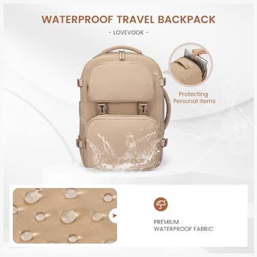LOVEVOOK Рюкзак для ручної поклажі, 40L, жіночий, для ноутбука 17.3