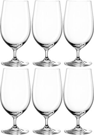 LEONARDO HOME CIAO+ Beer Glasses, Glasses, clear, 6 pieces (1 pack), 6