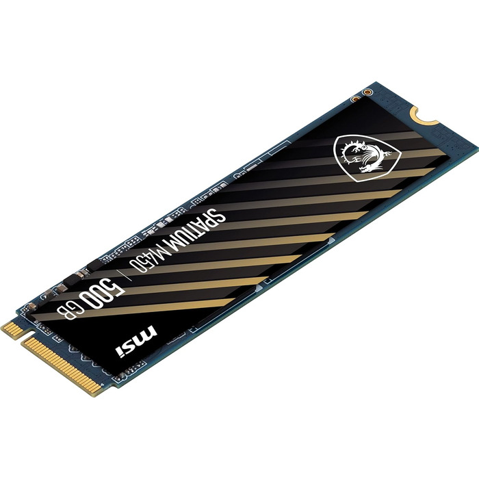 SSD MSI Spatium 2TB PCIe 4.0 NVMe M.2 - Внутрішній твердотільний накопичувач, 7000 МБ/с (читання) & 6800 МБ/с (запис), 3D NAND, Захист даних, 5 років гарантії (1400 TBW)