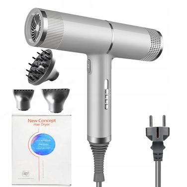 Універсальний фен для волосся 3в1 з іонізацією та 3-ма насадками-дифузорами, 1000 Вт