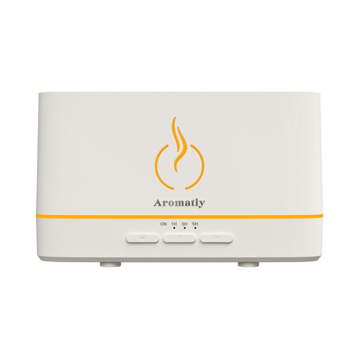 Ультразвуковий зволожувач повітря Aromatly Flame 2, білий, 20 мл/год