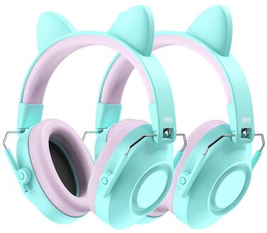 Навушники захисні дитячі Dr.meter SNR 32dB, зелені (2 шт.) - для аутистів, концертів, авіашоу