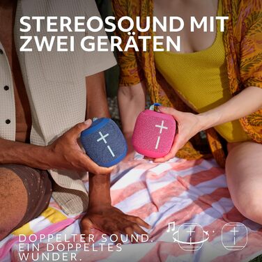 Ultimate Ears Wonderboom 4: Портативна водонепроникна Bluetooth колонка, чорна. З глибоким басом, 360° звук, захист від пилу, плаває. Радіус дії 40м