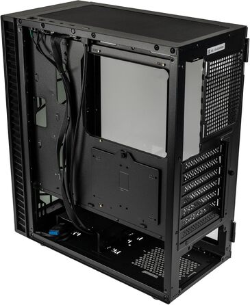 Корпус ПК Kolink Observatory HF Glass Core – Чорний, ATX Midi-Tower з скляною передньою панеллю та бічною панеллю, покращений повітряний потік, підтримка радіатора 420 мм, зручна кабель-менеджмент