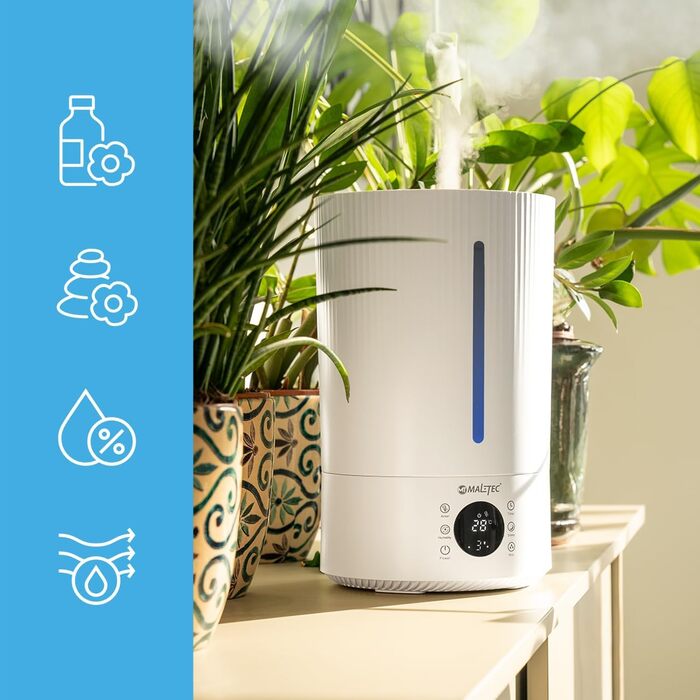 Maltec Humidifier Ionizer Diffuser WT5000ION with Oils Ultrasonic up to 35m2 Aromatherapy 3 Levels