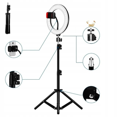 Кільцева LED-лампа Asato AS0702 RGB