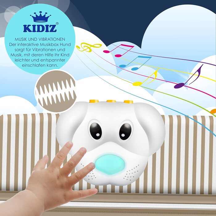 KIDIZ® 3-in-1 Baby Cot Travel Bed Combo Set Baby Bed with Changing Pad, Mosquito Net, Playard, from Birth up to 15 kg, Airy Side Walls with Side Entrance, Carry Bag, Foldable, Pink/Beige Pink / Beige