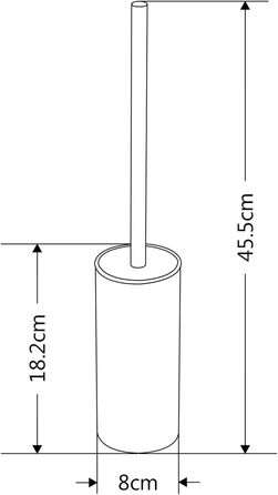 Тримач для унітазної щітки BGL, нержавіюча сталь, золотистий, круглий, підлоговий, для ванної кімнати