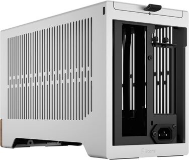 Корпус для ігрового ПК Fractal Design Terra Wood Walnut - mITX, PCIe 4.0, USB Type-C, анодований алюміній (срібло)