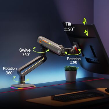 Кріплення для монітора 32-60 дюймів, для широких моніторів, до 20 кг, чорний, VESA 75/100 мм