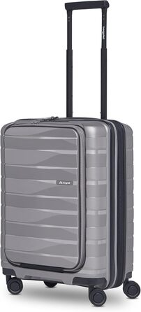 Чемодан середнього розміру з жорстким корпусом | Розкладний валіза-тележка 45 x 27 x 66 см з високоякісного поліпропілену | Унісекс, вага 3,7 кг | Подвійні колеса & TSA-замок (для подорожей) | Відсік для ноутбука (55 см)