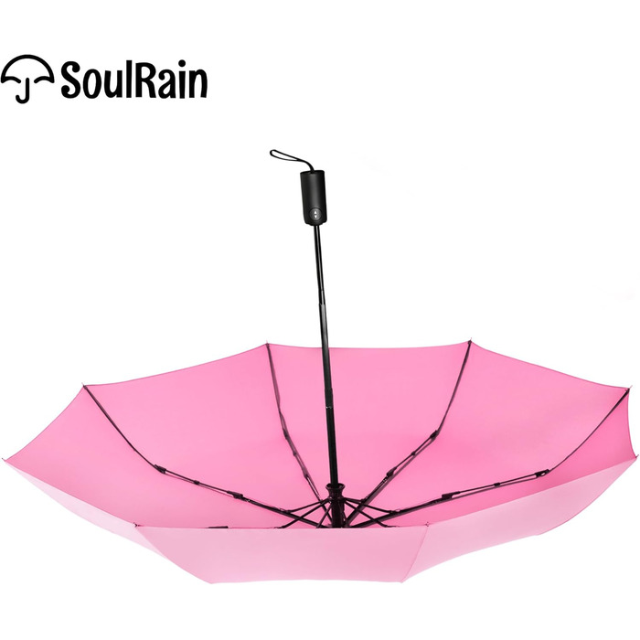 Водонепроникний парасолька SoulRain для подорожей та авто: компактний, великий, для гольфу (рожевий)