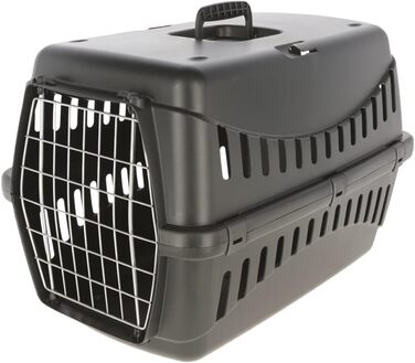 Kerbl Pet Transportbox Expedion Eco з металевими дверцятами, 58x38x38 см, чорний