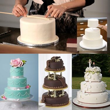 Набір форм для випічки з антипригарним покриттям, 7 розмірів, з нержавіючої сталі, для чізкейків, знімний дно, з кліпсами