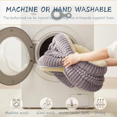 Ортопедичне ліжко для собак та котів, малі породи, сіре. Знімний чохол, 51x48x14 см. М'яке, з високою підтримкою, для цуценят та малих собак.