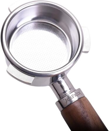 Портфільтр 54 мм з подвійним носиком для кавомашини Breville Barista Express, горіхове дерево, нержавіюча сталь, аксесуар для еспресо