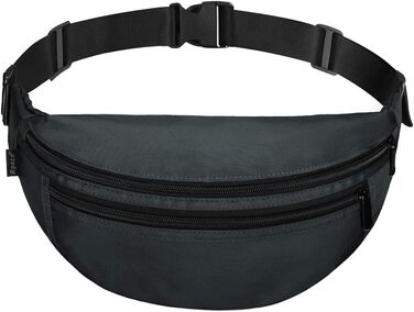 RYACO Поясна сумка на пояс для жінок та чоловіків. Стильна сумка через плече, водонепроникна. Ідеальна для подорожей, спорту, бігу та активного відпочинку (сіра)