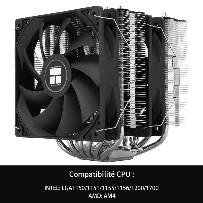 Thermalright Peerless Assassin 120 SE: Повітряний кулер для CPU з 6 тепловими трубами, 2 x 120mm вентилятори, для AM4/AM5/Intel LGA1851/1700/1150/1151/1200