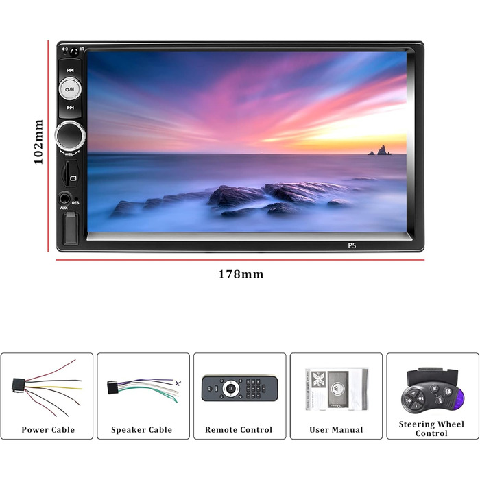Автомагнітола CAMECHO 2 DIN 7