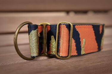 Нашийник для собак Martingale з м'якою підкладкою, 5 см, тренувальний, регульований (до 52 см обхват шиї, 58 см обхват голови), стопор 6 см, сталеві деталі