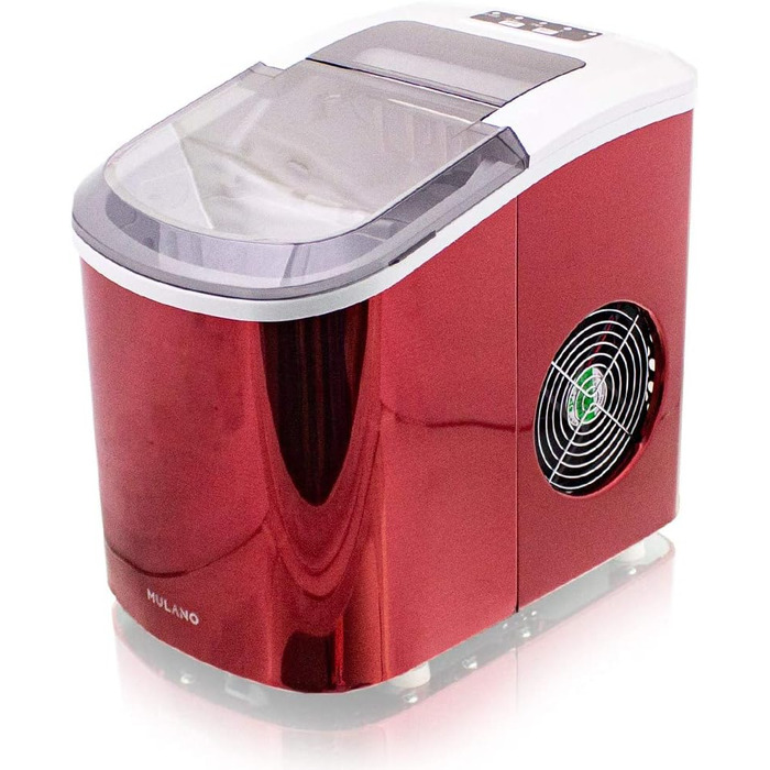 Машина для приготування льоду з нержавіючої сталі, Ice Maker, червона