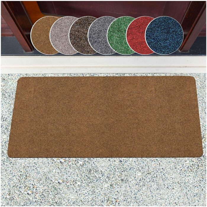 Килимок для дому ANRO: міцний, водонепроникний, для входу, порогу, кухні, спальні. Розмір 40x60 см, матеріал - кокос