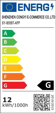Сучасна LED-стінова лампа Sytmhoe з димуванням, керуванням через додаток, 12W, 960LM, акрил, з пультом, 85-265V, для спальні/вітальні, срібна