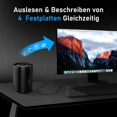Док-станція Sabrent 4 Bay для 2.5