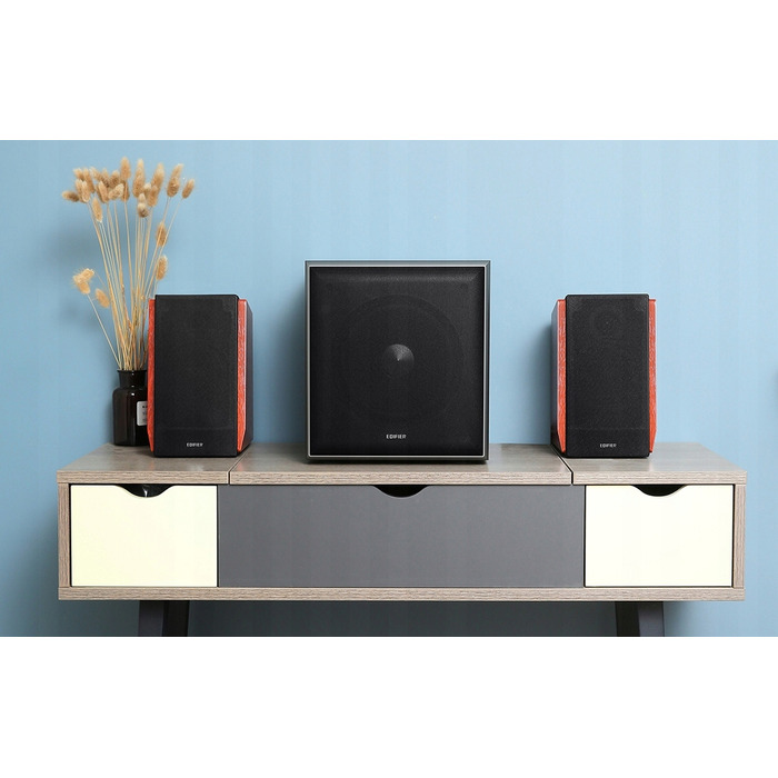 Комплект акустичних систем 2.0 Edifier R1700BTs, 66 Вт, коричневий