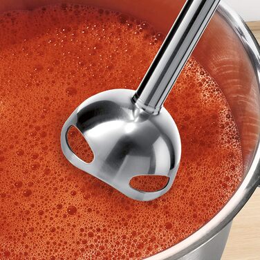Блендер занурювальний Bosch ErgoMixx Style MS6CM4150, 800 Вт, 12 швидкостей, нержавіюча сталь, 4-лезове лезо, віночок, мірний стакан, подрібнювач 500 мл