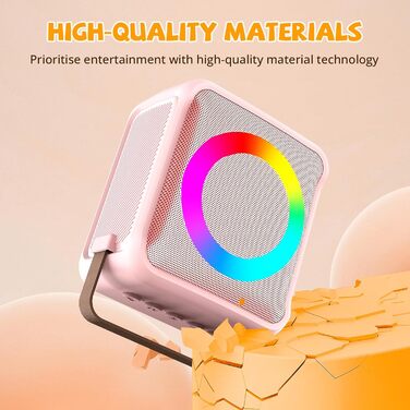 Караоке іграшка Ankuka для дітей та дорослих з 2 мікрофонами, портативна караоке-машина з LED-підсвічуванням та ефектами зміни голосу, подарунок для дітей 3-18 років, хлопчиків та дівчаток