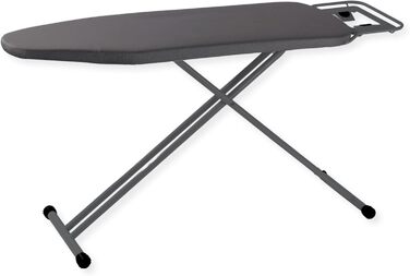 Прасувальна дошка SensaHome – складана, 120x38 см, з підставкою для праски, квітковий принт (темно-сірий)