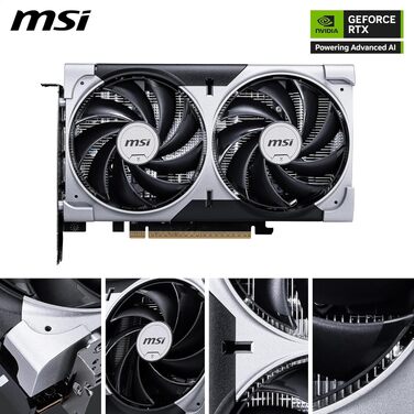 Відеокарта MSI GeForce RTX 5060 VENTUS 2X OC 8GB GDDR7, PCIe 5.0