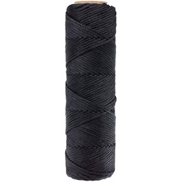 Плетена нейлонова рибальська нитка West Coast Paracord, чорна, розмір №18 або №36 (160 фунтів), 100/200/500 футів — для гусей, качок, рибальських снастей