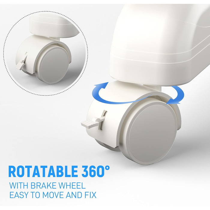 Турбо сушарка для білизни з колесами, сіра, 3 яруси, 2 в 1