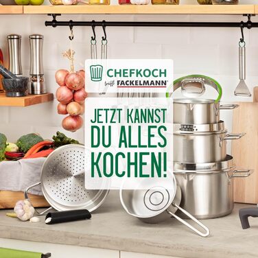 Набір мірних ложок Fackelmann Premium з нержавіючої сталі, 7 шт., гравійовані розміри, для спецій та рідин, придатні для миття в посудомийній машині