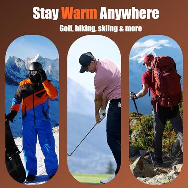 Електричний грілка для рук та кишень, 2-в-1, портативний, магнітний, 4 режими нагріву, USB, багаторазовий, для кемпінгу, зимових розваг, чорний