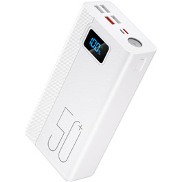 Портативний зарядний Power Bank 50000mAh з 5 виходами та 3 входами, 22.5W, для MP3-плеєрів