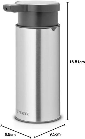 Brabantia Fingerprint Proof Soap Dispenser - Matte Steel Finish